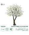GloboStar® Artificial Garden BIANCA CHERRY BLOSSOM TREE 20362 Τεχνητό Διακοσμητικό Δέντρο Λευκό Άνθος Κερασιάς Υ350cm